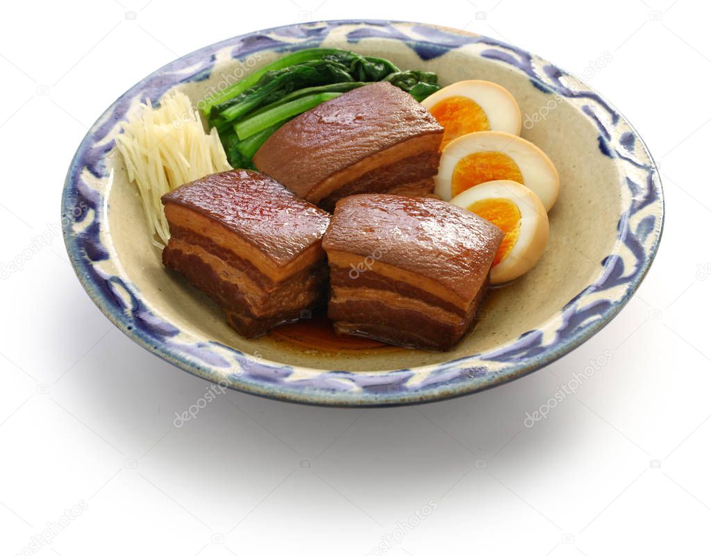braised pork belly, dongpo pork, okinawa rafute