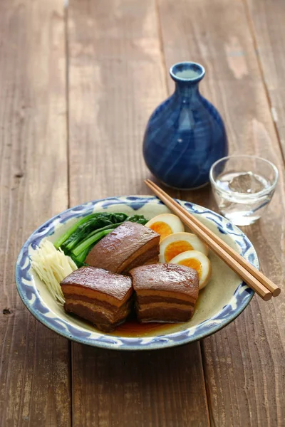 Braised Pork Belly Dongpo Pork Okinawa Rafute — 图库照片