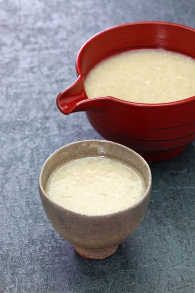 Домашний Amazake Японский Традиционный Сладкий Напиток Риса Koji Koji Рис — стоковое фото