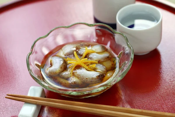 Vinegared Mořské Okurky Namako Žádné Sunomono Japonská Kuchyně — Stock fotografie