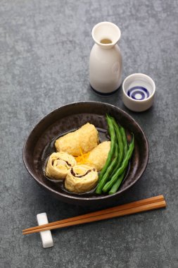 Yuba maki, tofu cilt çanak, Japon vejetaryen yemek