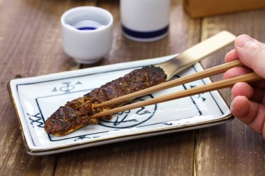 soba miso, Kavrulmuş buğday tohumu, Japon yemekleri ile yanmış miso(soybean paste)