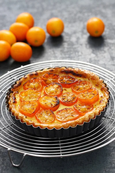 Tarta Kumquat Postre Casero — Foto de Stock