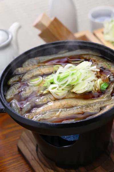 Dojo Nabe Dojo Loach Güveç Japon Geleneksel Yemekleri — Stok fotoğraf