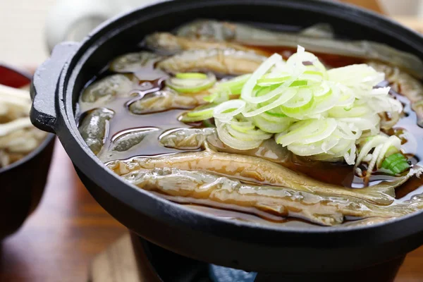Dojo Nabe Dojo Loach Hot Pot Japanse Traditionele Gerechten — Stockfoto
