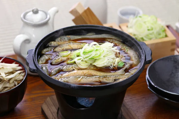 Dojo Nabe Dojo Loach Hot Pot Nourriture Traditionnelle Japonaise — Photo