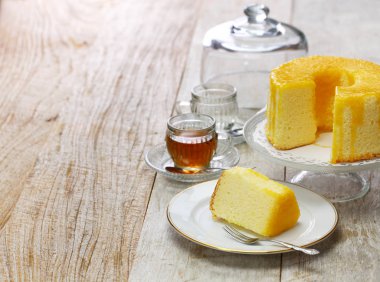 Ev yapımı turuncu Şifon kek