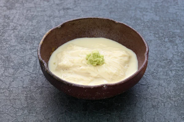 Yuba Sashimi Tofu Kůže Japonský Vegetariánské Foodtofu Kůže Dělá Skimming — Stock fotografie