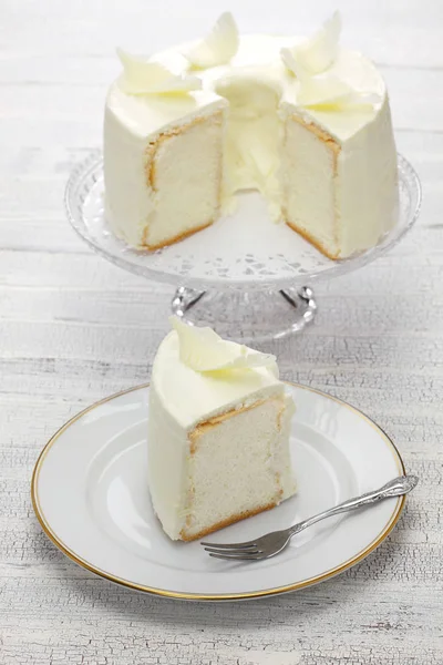Homemade Angel Food Cake — Stock Photo, Image