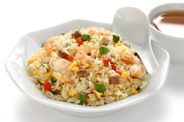 Fried Rice Chinese Cuisine Yangzhou Style — Stock Photo, Image