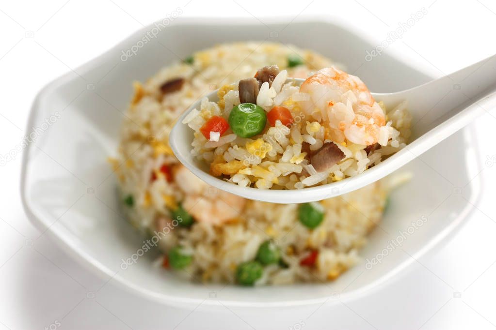 fried rice, chinese cuisine, yangzhou style