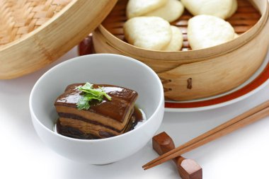 braised pork belly, dongpo pork,chinese cuisine clipart