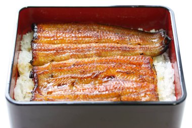 pirinç, unaju, Japon unagi mutfağı kızarmış yılan balığı