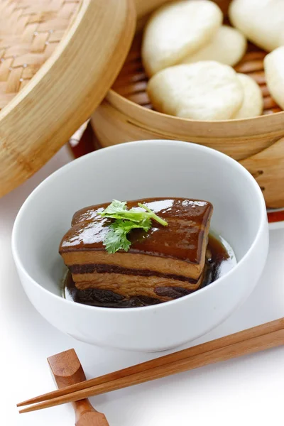 Pancetta Maiale Brasata Carne Maiale Dongpo Cucina Cinese — Foto Stock