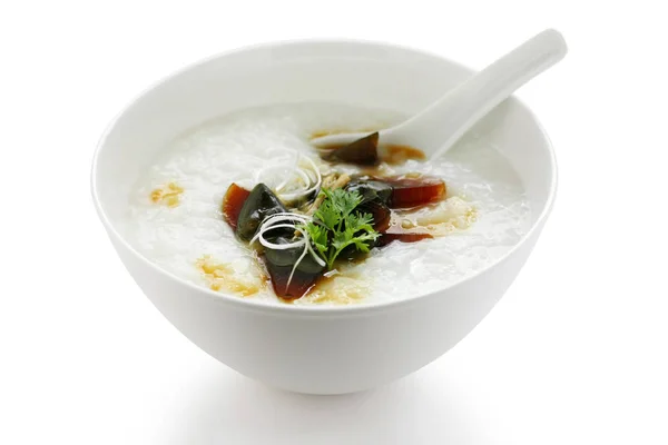 Siglo Congee Huevo Comida China —  Fotos de Stock