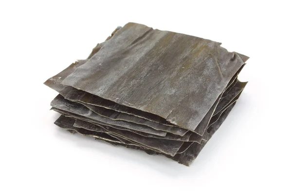 Kombu Gedroogde Kelp Traditionele Japanse Soep Voorraad Ingrediënt — Stockfoto