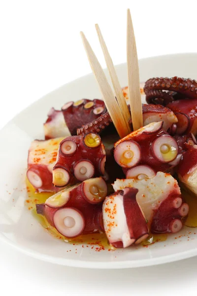 Pulpo Gallega Octopus Galicische Stijl Spaanse Tapas Schotel — Stockfoto