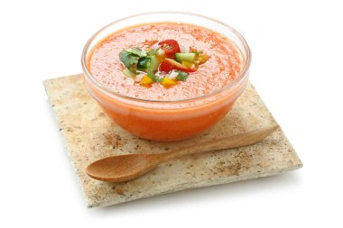 gazpacho , İspanyol domates tabanlı soğuk sebze çorbası