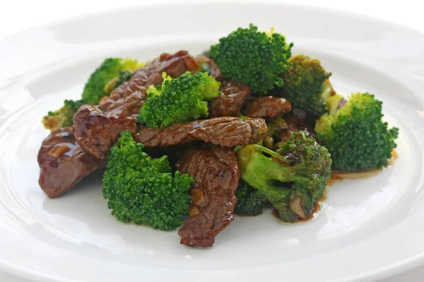 Wołowina Brokułów Chińska Żywność — Zdjęcie stockowe