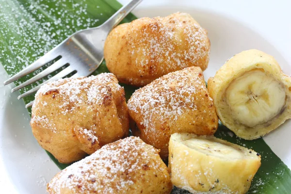 Beignets Bananes Frites Pisang Goreng — Photo