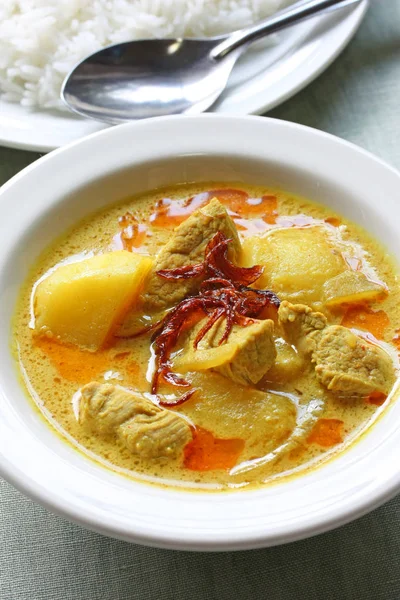 Homemade Thai Yellow Curry — Stock Photo, Image