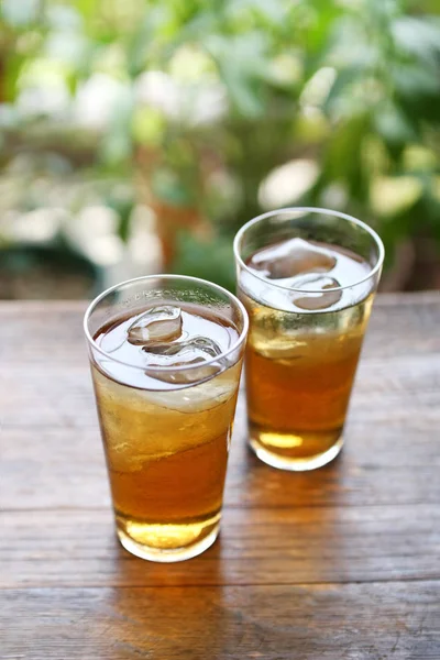 Serving Mugicha Japanese Cold Barley Tea — Stock Photo, Image