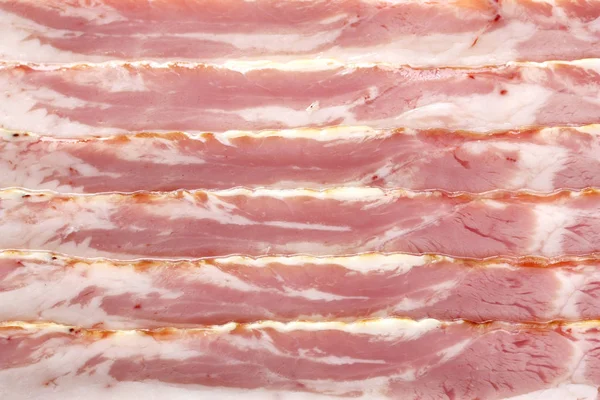 Raw Bacon Slices Background Texture — Stock Photo, Image