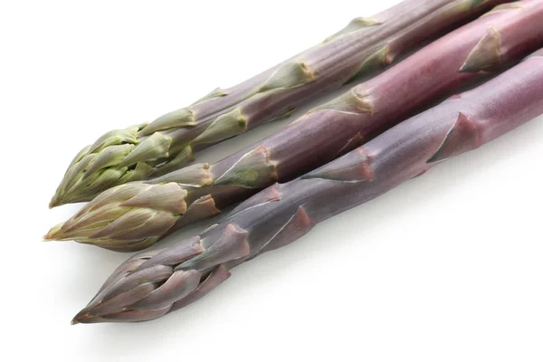 Purple Asparagus White Background — Stock Photo, Image