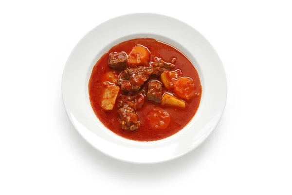 Sopa Goulash Cocina Húngara — Foto de Stock