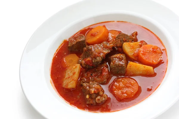 Goulash Soup Hungarian Cuisine — Stock Photo, Image