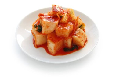 radish kimchi , korean food , korean barbecue side dish clipart