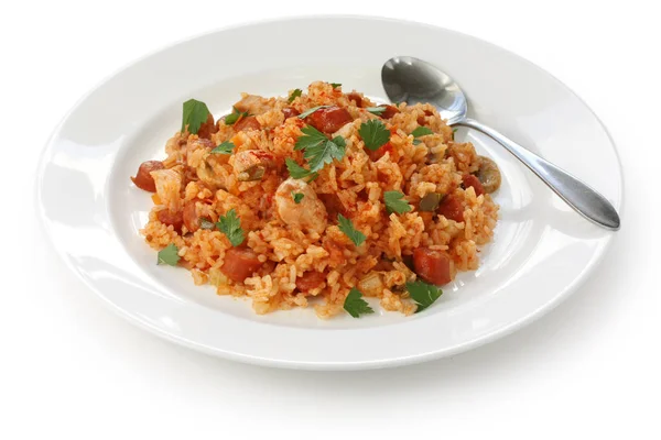 Jambalaya Creole Rice Dish — Stock Photo, Image