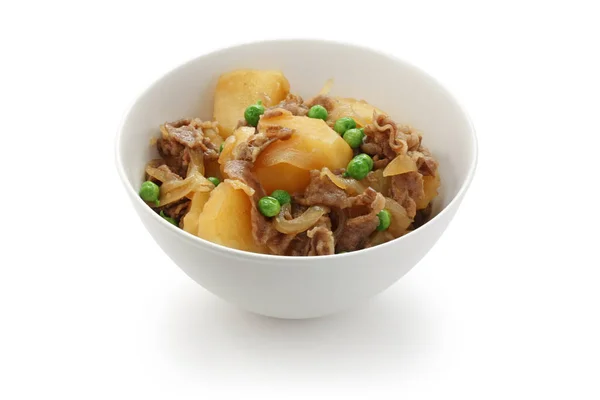 Nikujaga Carne Hervida Patatas Comida Japonesa — Foto de Stock