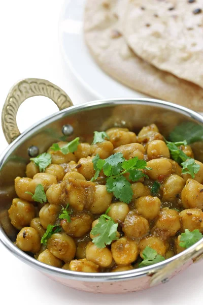 Chana Masala Garbanzos Curry Cocina India —  Fotos de Stock