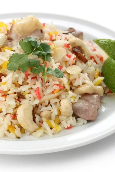 Chicken Biryani Indian Pilau Rice — Stock Photo, Image