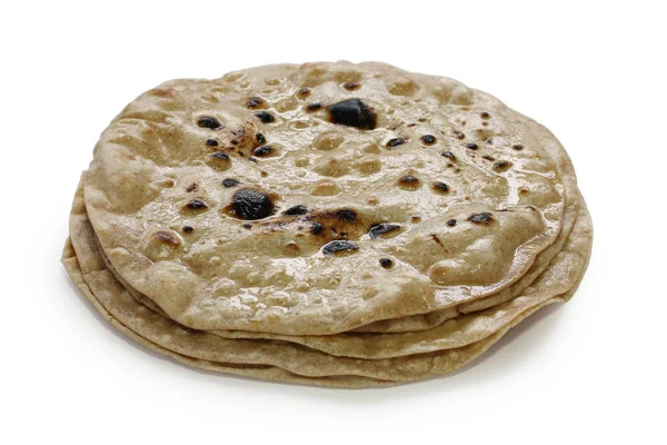 Chapati Indiai Lapos Kenyér — Stock Fotó