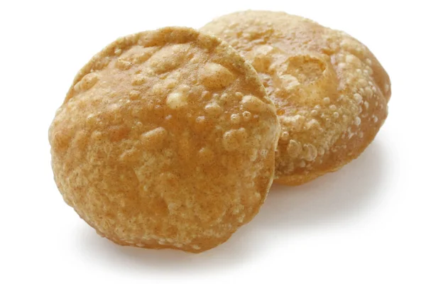 Puri Poori Indiskt Friterat Bröd — Stockfoto