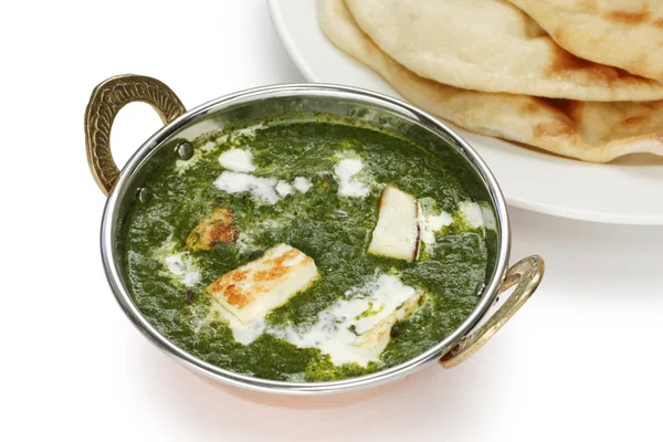 Palak Paneer Spinach Cheese Curry Indian Cuisine — стоковое фото