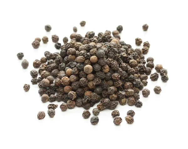 Black Pepper Black Peppercorn Indian Spice — Stock Photo, Image
