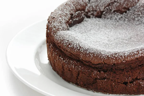Homemade Chocolate Cake Gateau Chocolat — Stock Photo, Image