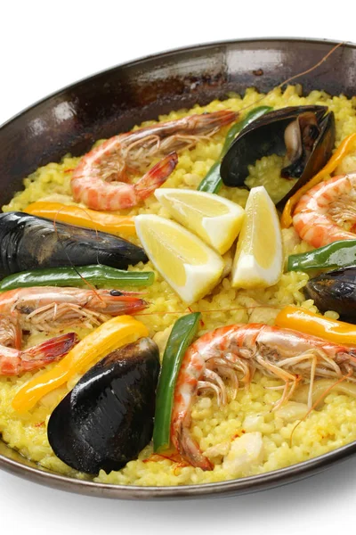 Paella Risrätt Spansk Mat — Stockfoto