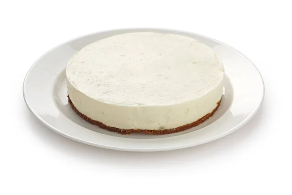 Caseiro Sem Assar Cheesecake — Fotografia de Stock