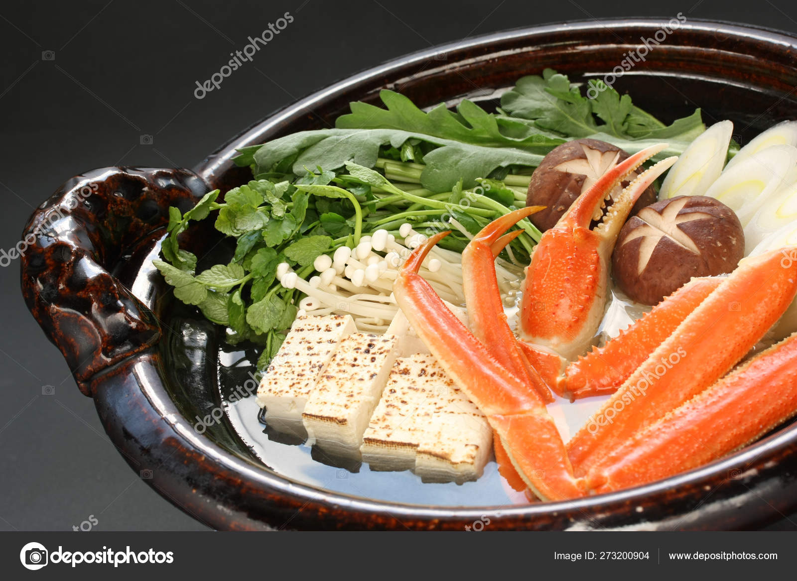 Crab Nabemono Kani Nabe Japanese Hot Pot Dish Stock Photo by ©asimojet