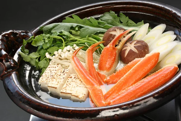 螃蟹纳贝莫诺 卡尼纳贝 日本火锅菜 — 图库照片