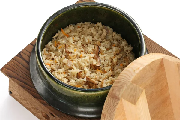 Takikomi Gohan Gomoku Gohan Prato Arroz Misto Japonês — Fotografia de Stock