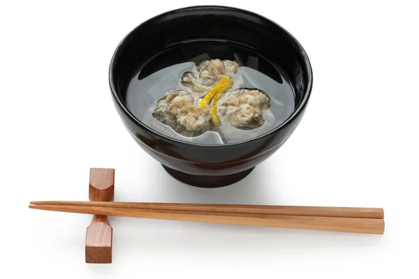 Iwashi Ingen Tsumire Jiru Hemlagad Sardin Köttbulle Soppa Japanska Köket — Stockfoto