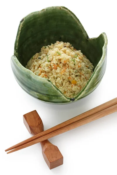 Окара Японська Їжа Тофу Продуктом Вегетаріанська Кухня — стокове фото