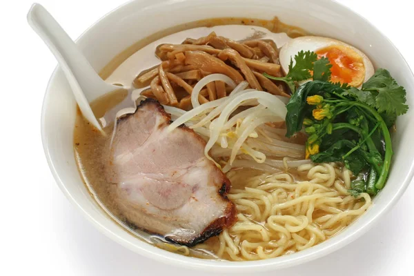 Miso Ramen Tagliatelle Cibo Giapponese — Foto Stock