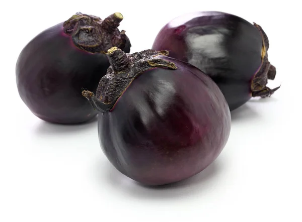 Kamo Nasu Japansk Aubergine Tillverkad Kyoto Isolerad Vit Bakgrund — Stockfoto