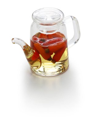 Koregusu, okinawan acı chilil biber sosu awamori pirinç ruhu aşılanmış biber yapılmış.